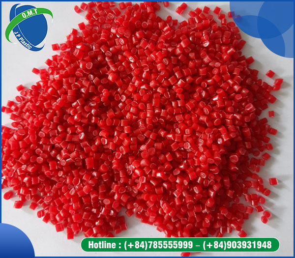 Red recycled PE pellet